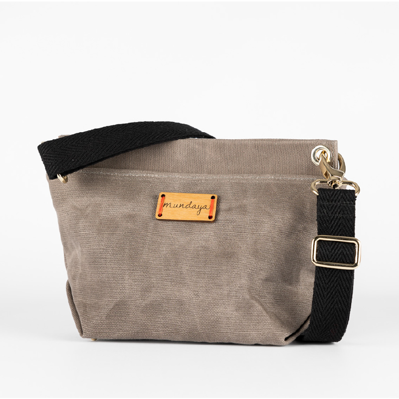 bolso bico gris