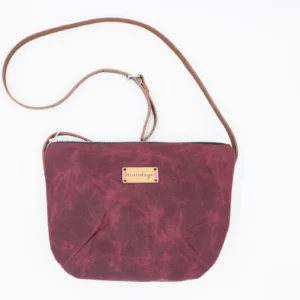 bolso nameless granate bandolera